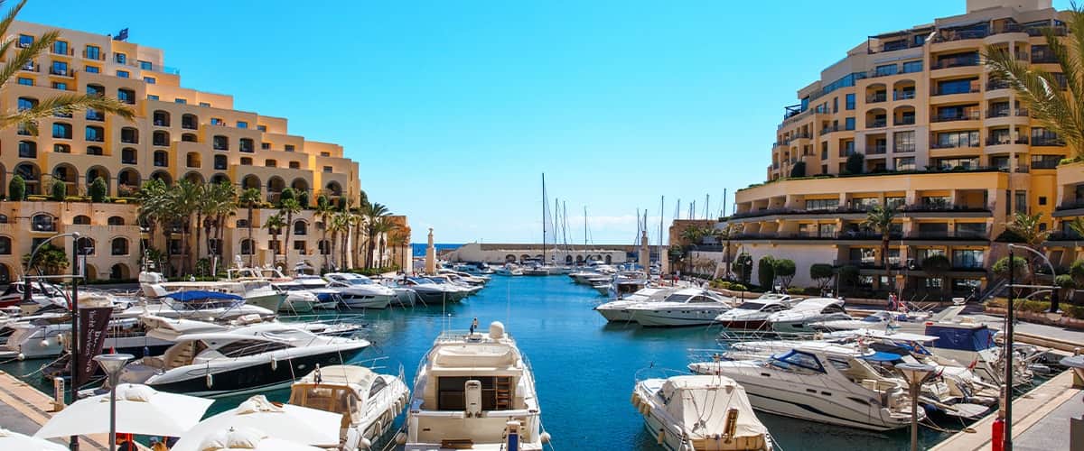 Portomaso marina and complex